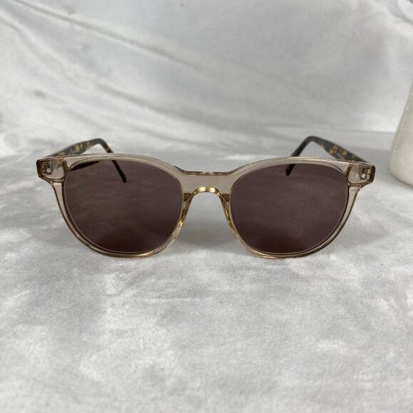 RFLKT Eyewear Sol 51-19-148 C2 Round Champagne Acetate Designer Sunglasses - Picture 3 of 9